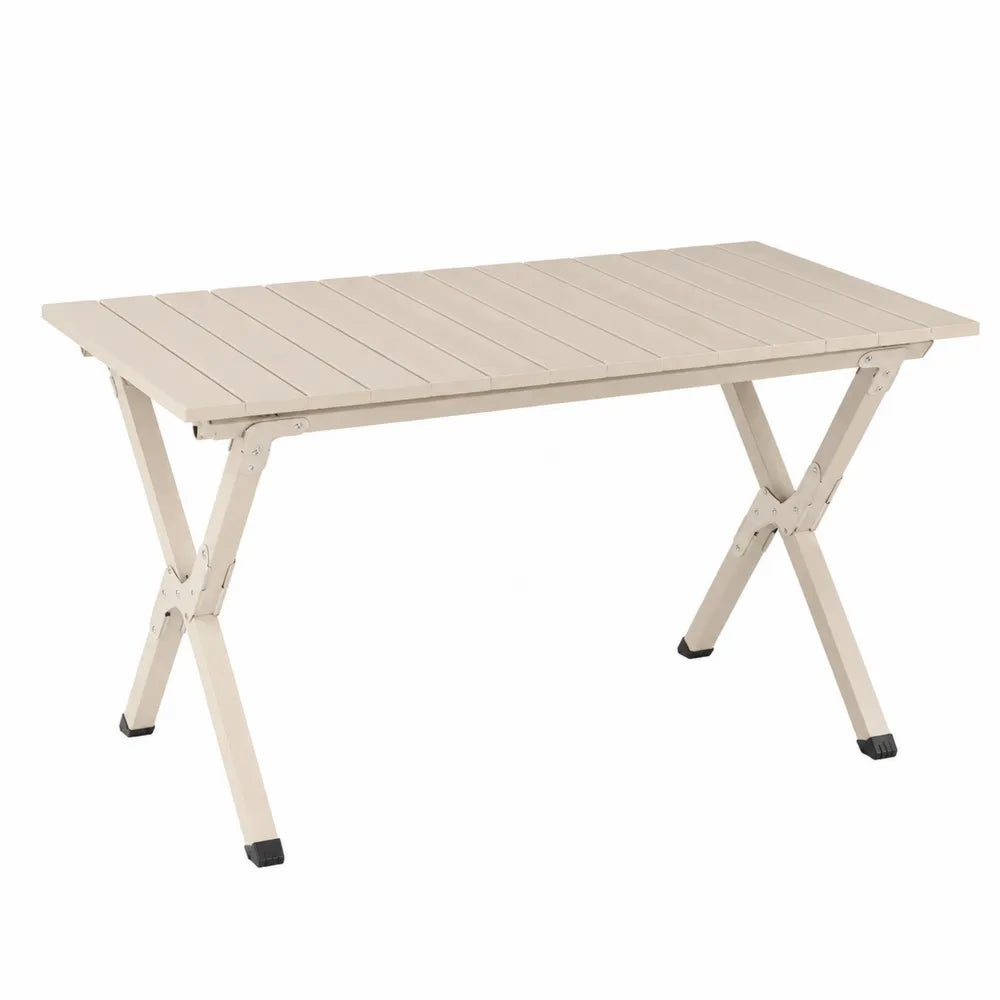 Table pliante aluminium beige 180x70x74 cm