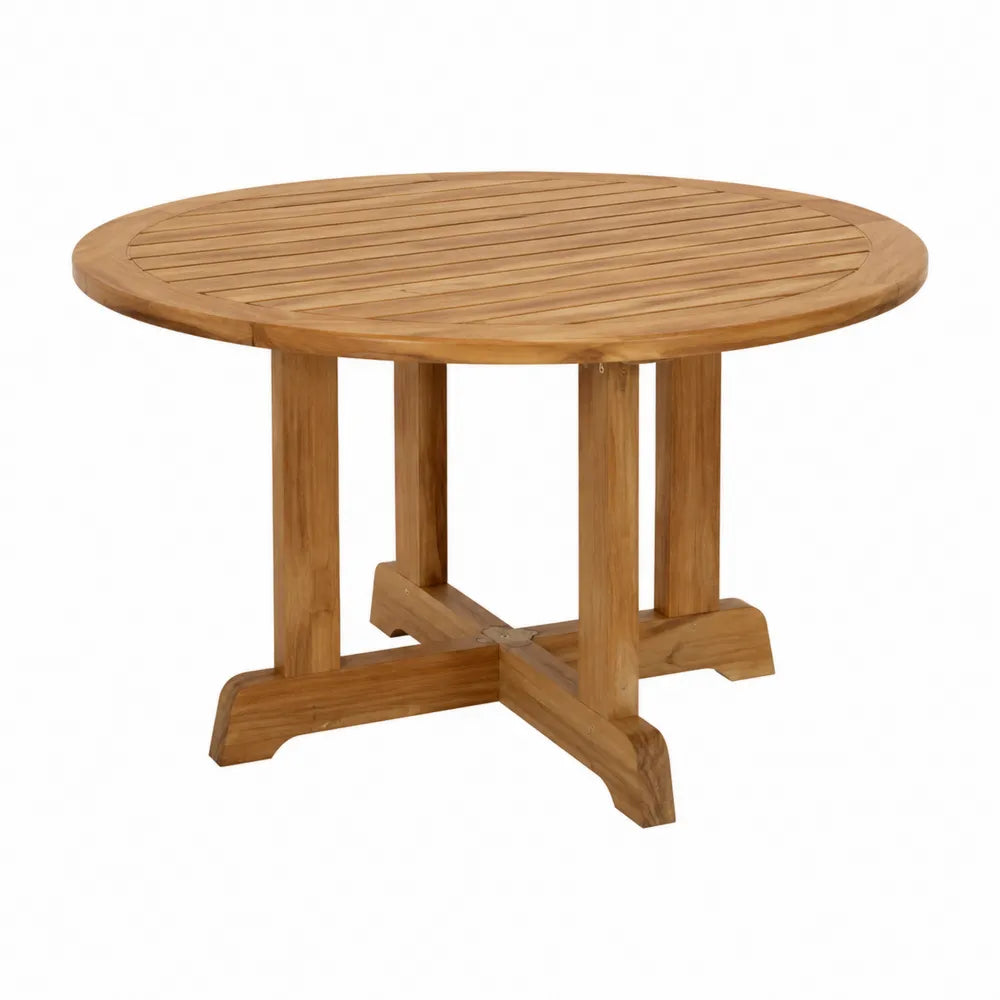 Table ronde en teck massif Ø120 cm