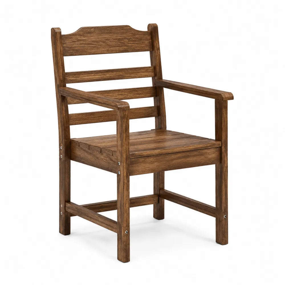 Chaise en bois d'acacia marron