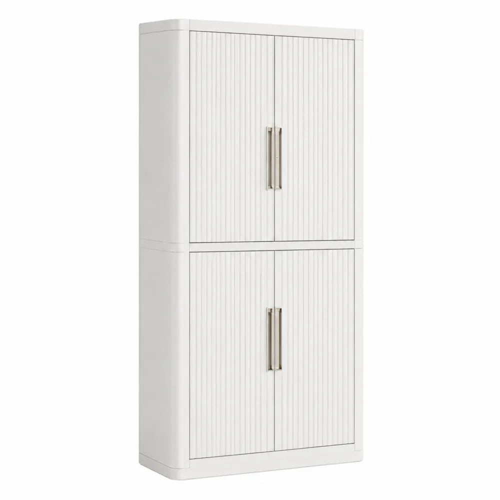 Armoire de rangement en bois avec portes battantes 180x80x35 cm
