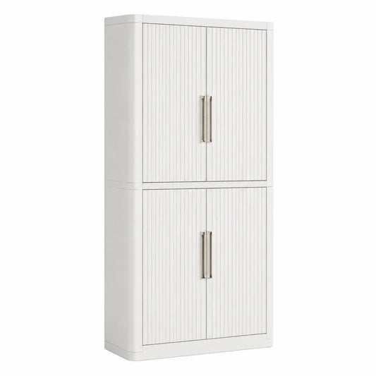 Armoire de rangement en bois avec portes battantes 180x80x35 cm
